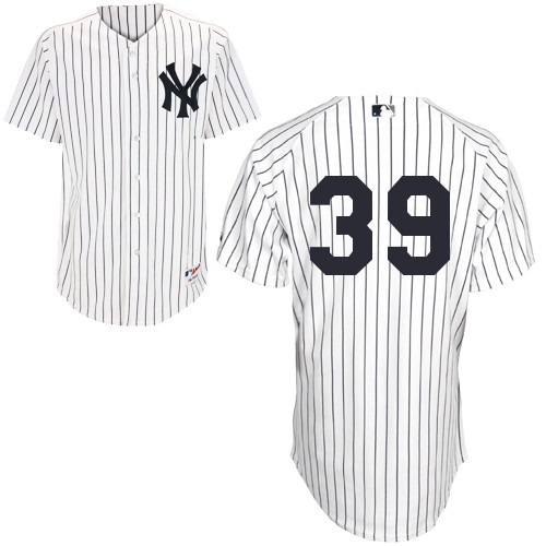 Chase Whitley #39 MLB Jersey-New York Yankees Men's Authentic Home White Baseball Jersey - Click Image to Close